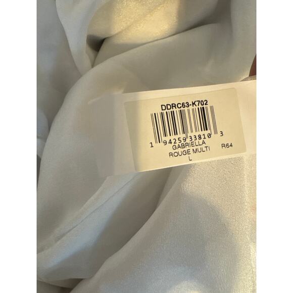 Brand New Dress the Population Women's Large Rogue Multi Mini Dress One shoulder - Picture 8 of 8